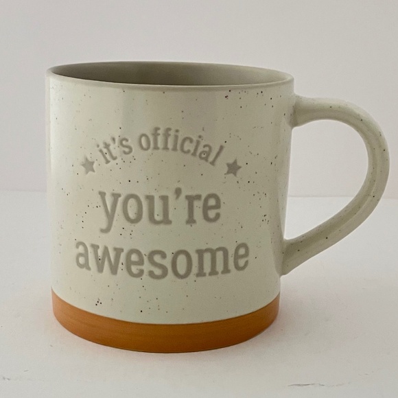 Threshold It's Official You're Awesome Embossed 16 oz. Stoneware Coffee Mug Cup - Picture 8 of 8